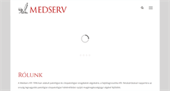 Desktop Screenshot of medserv.hu